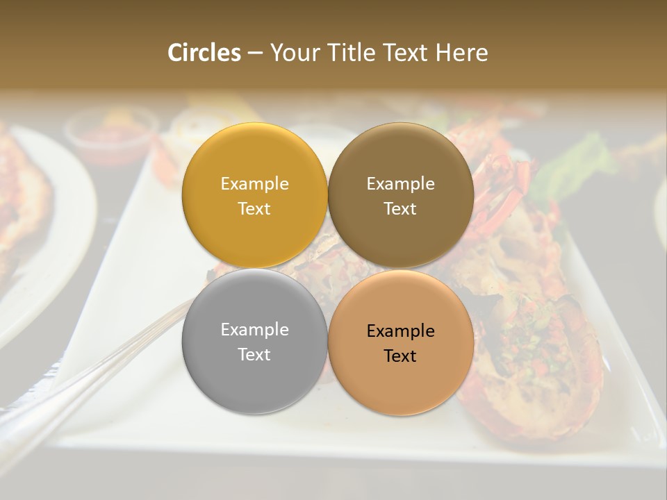 Tasty Lobster Plate PowerPoint Template