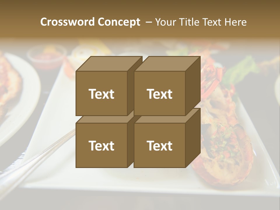 Tasty Lobster Plate PowerPoint Template