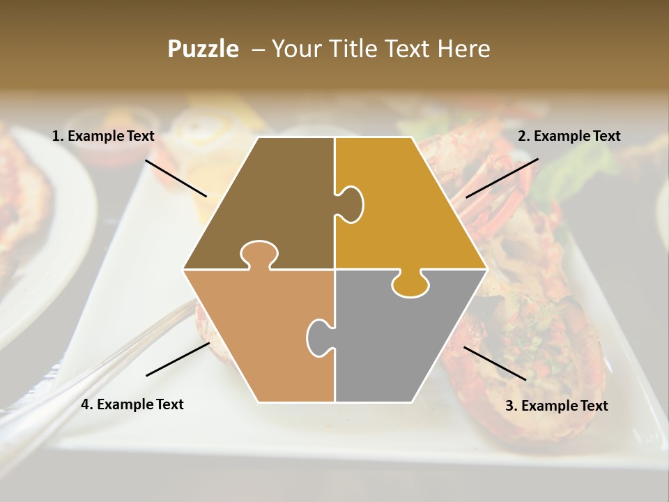 Tasty Lobster Plate PowerPoint Template