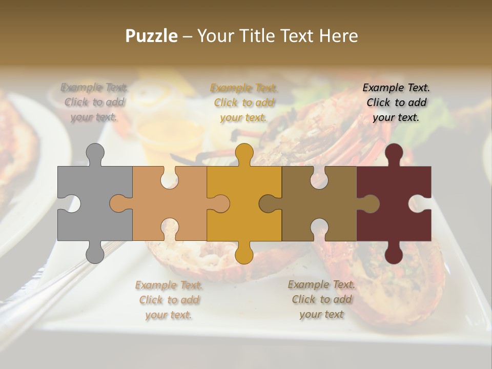 Tasty Lobster Plate PowerPoint Template