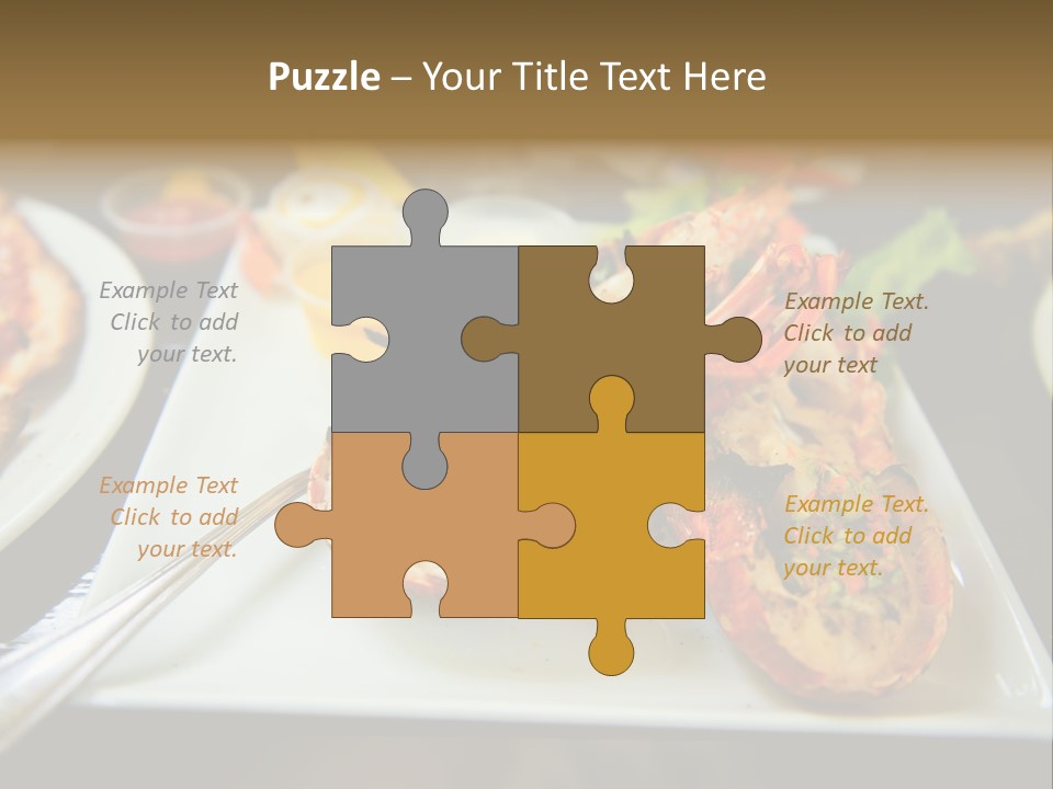 Tasty Lobster Plate PowerPoint Template