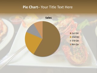 Tasty Lobster Plate PowerPoint Template