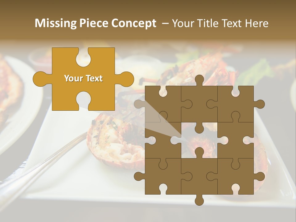 Tasty Lobster Plate PowerPoint Template