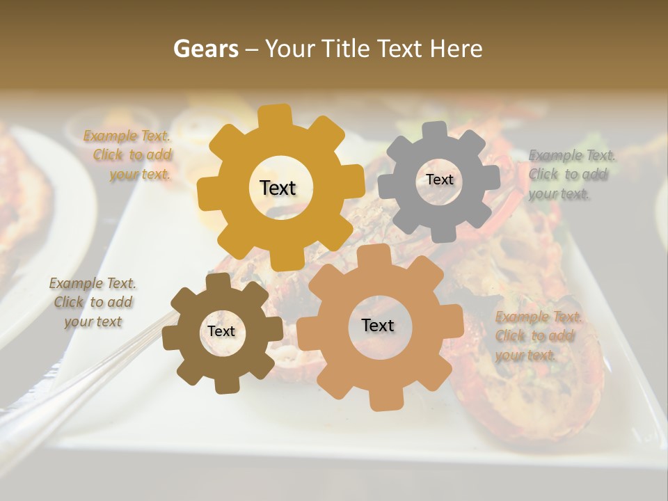 Tasty Lobster Plate PowerPoint Template