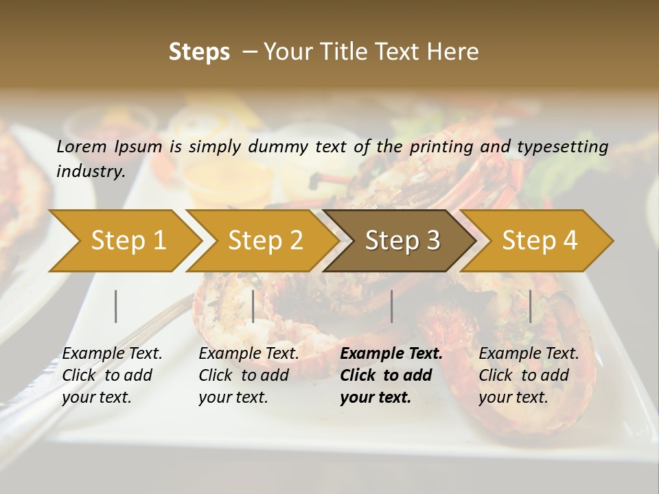 Tasty Lobster Plate PowerPoint Template