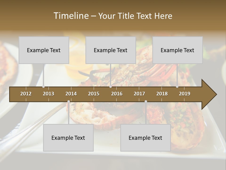 Tasty Lobster Plate PowerPoint Template
