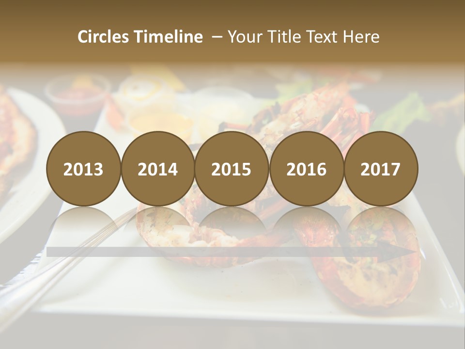 Tasty Lobster Plate PowerPoint Template