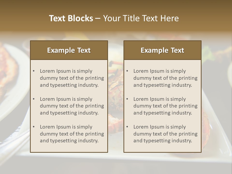 Tasty Lobster Plate PowerPoint Template