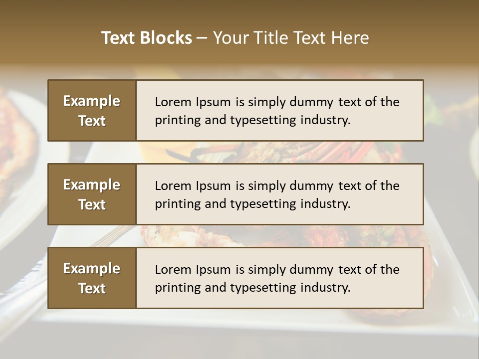 Tasty Lobster Plate PowerPoint Template