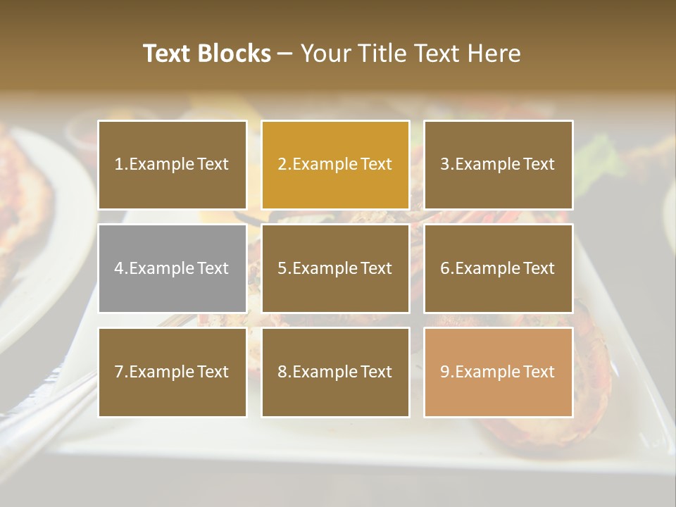 Tasty Lobster Plate PowerPoint Template