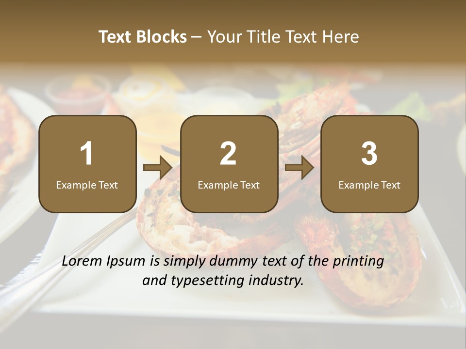 Tasty Lobster Plate PowerPoint Template