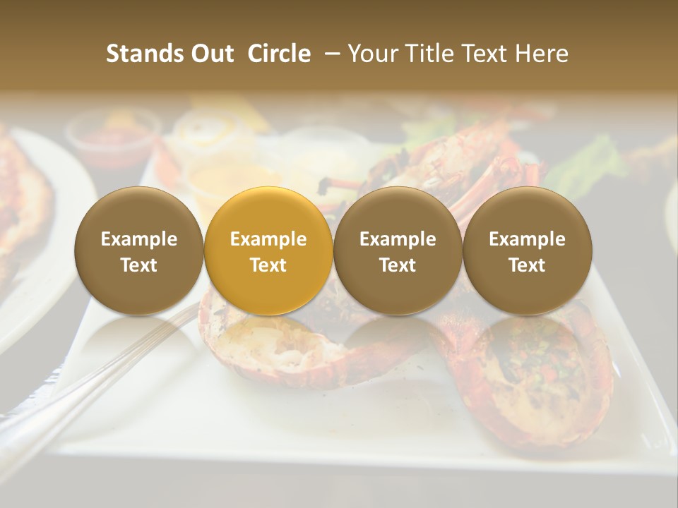 Tasty Lobster Plate PowerPoint Template