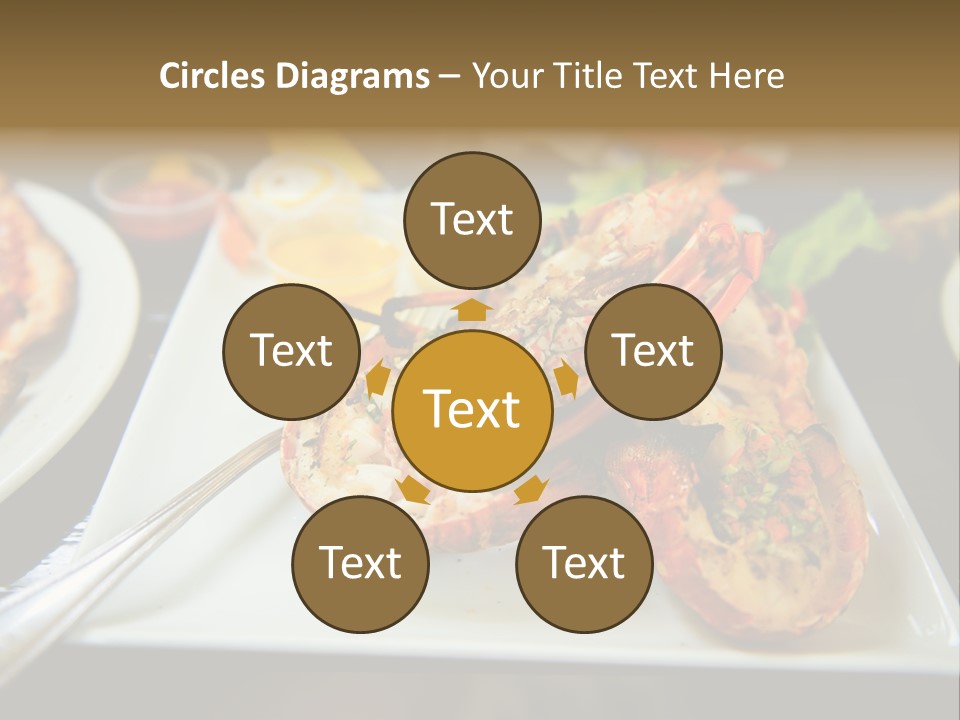 Tasty Lobster Plate PowerPoint Template
