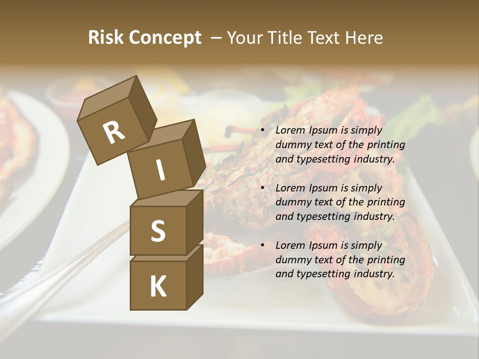 Tasty Lobster Plate PowerPoint Template