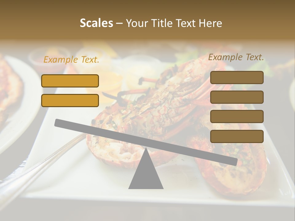 Tasty Lobster Plate PowerPoint Template