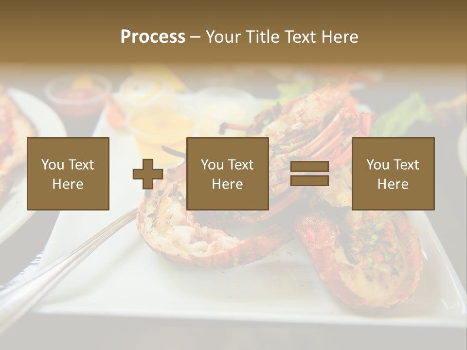 Tasty Lobster Plate PowerPoint Template