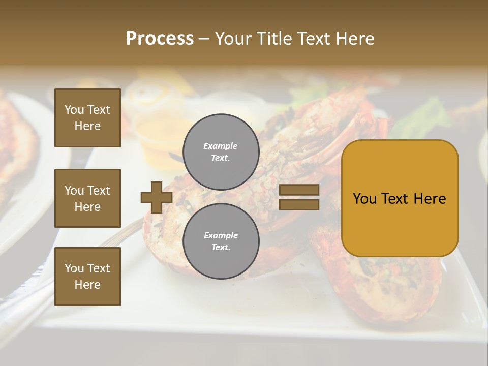 Tasty Lobster Plate PowerPoint Template