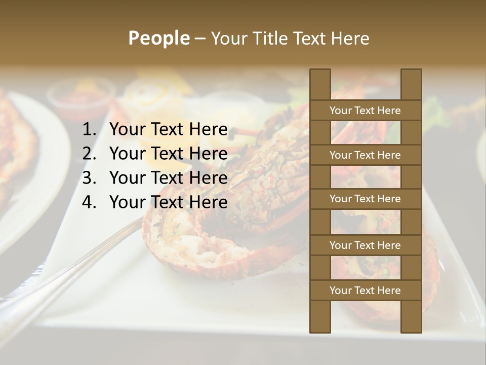 Tasty Lobster Plate PowerPoint Template