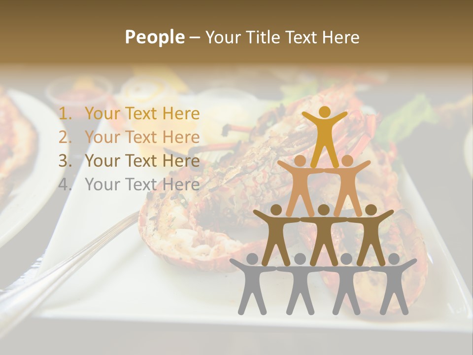 Tasty Lobster Plate PowerPoint Template
