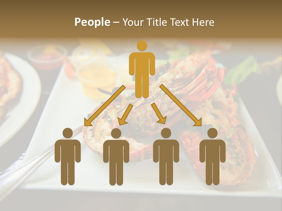 Tasty Lobster Plate PowerPoint Template