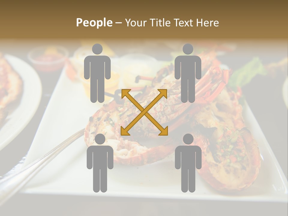 Tasty Lobster Plate PowerPoint Template
