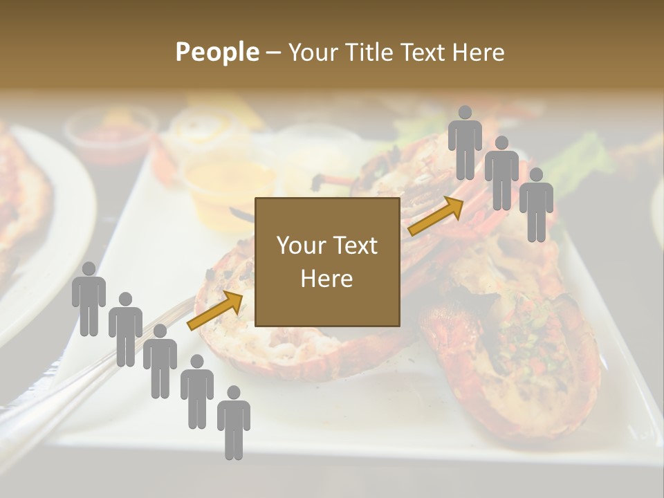 Tasty Lobster Plate PowerPoint Template