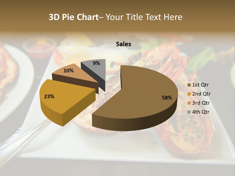 Tasty Lobster Plate PowerPoint Template