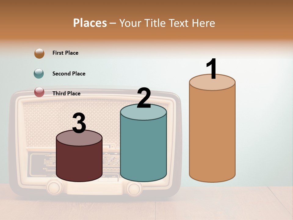 Receiver Postcard Frequency PowerPoint Template