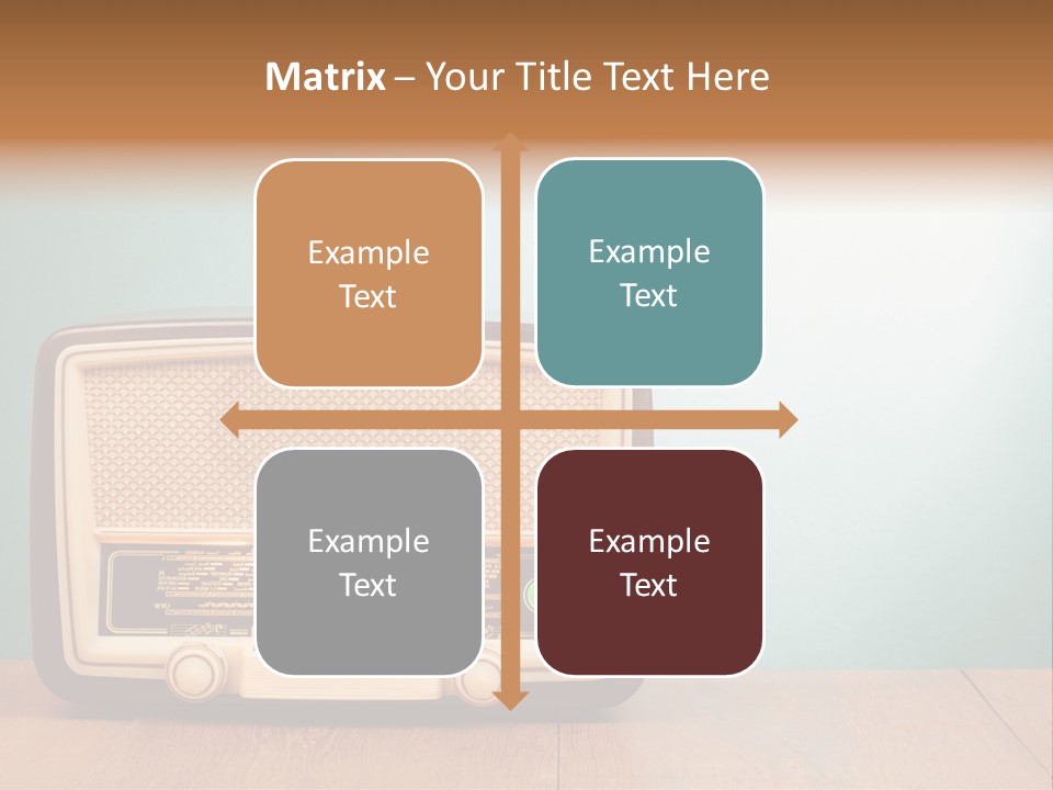 Receiver Postcard Frequency PowerPoint Template