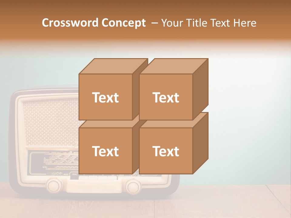 Receiver Postcard Frequency PowerPoint Template