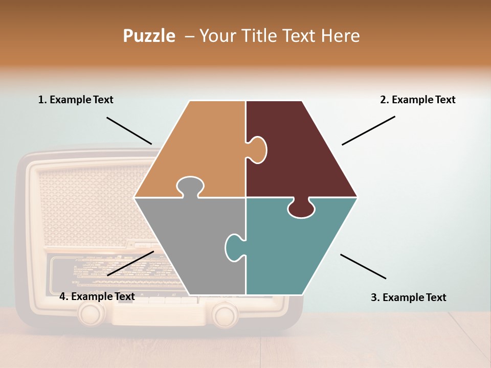 Receiver Postcard Frequency PowerPoint Template