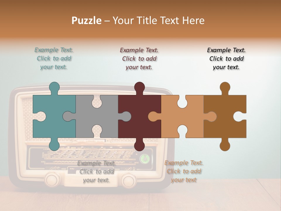 Receiver Postcard Frequency PowerPoint Template