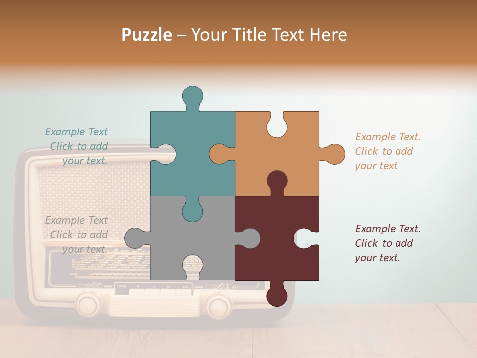 Receiver Postcard Frequency PowerPoint Template