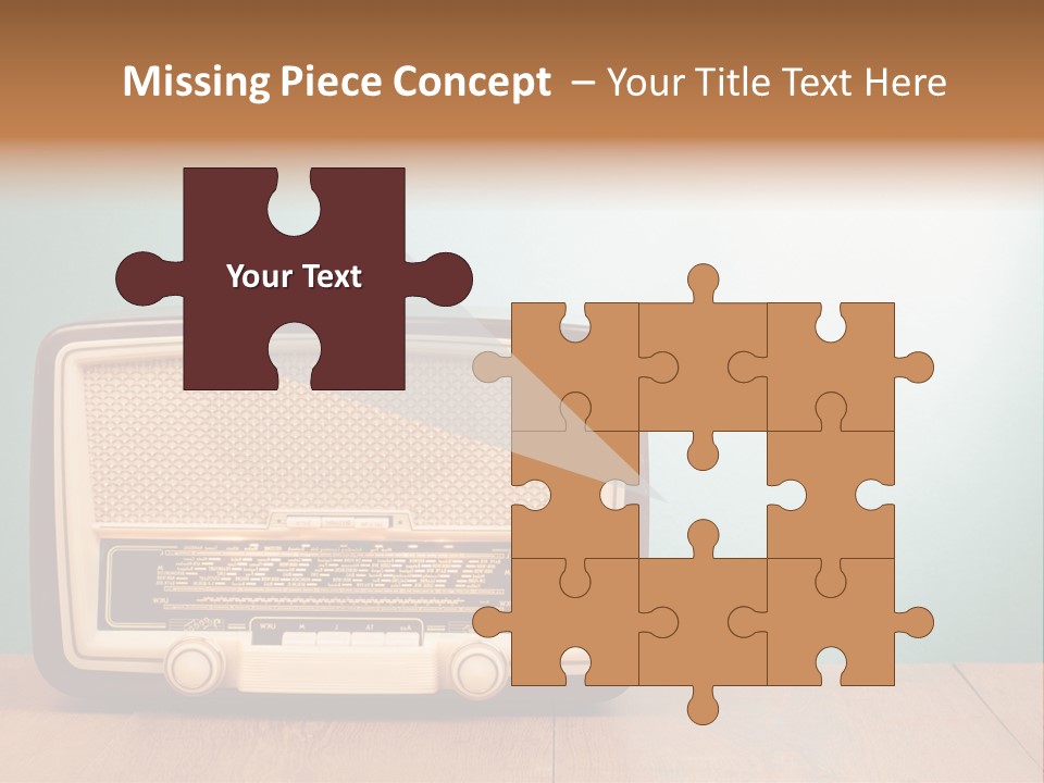 Receiver Postcard Frequency PowerPoint Template