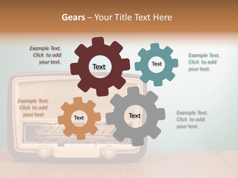 Receiver Postcard Frequency PowerPoint Template