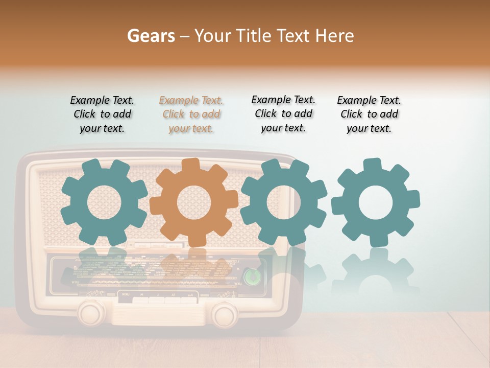 Receiver Postcard Frequency PowerPoint Template