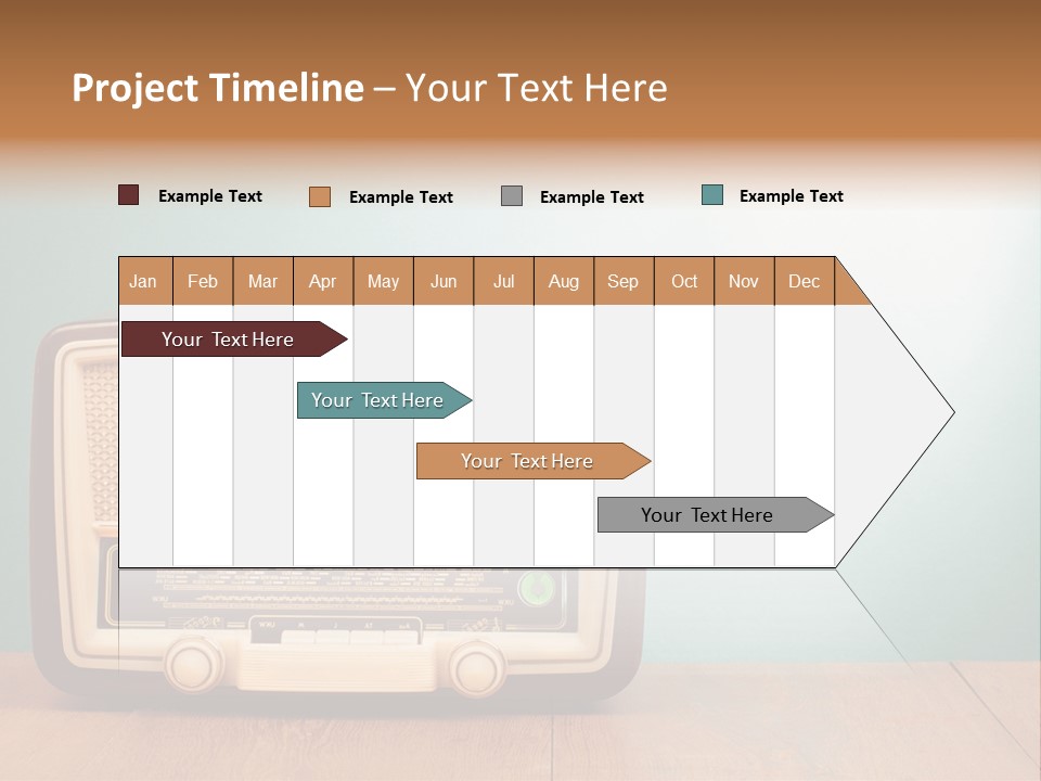 Receiver Postcard Frequency PowerPoint Template