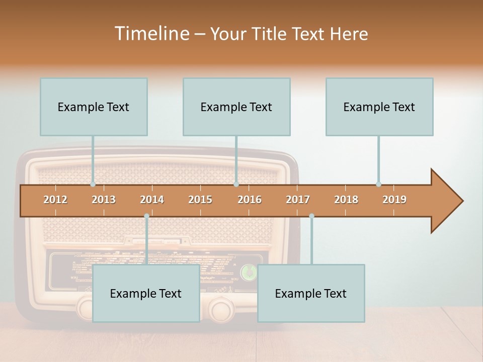 Receiver Postcard Frequency PowerPoint Template