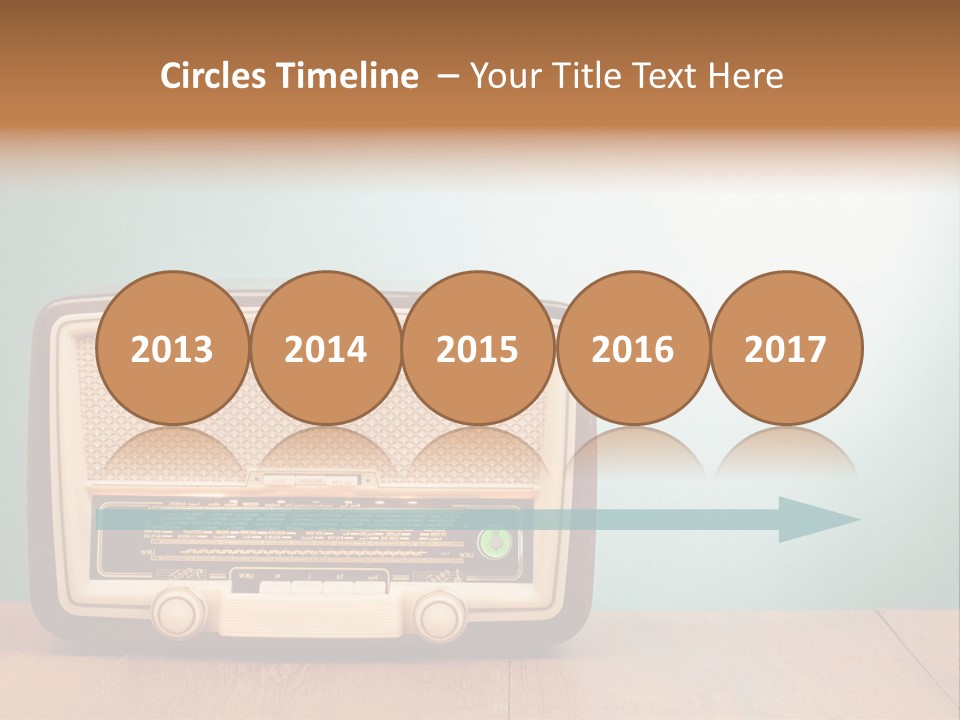 Receiver Postcard Frequency PowerPoint Template