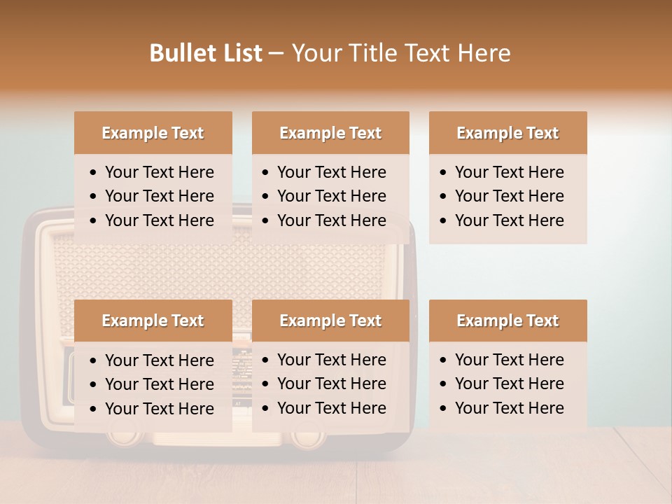 Receiver Postcard Frequency PowerPoint Template