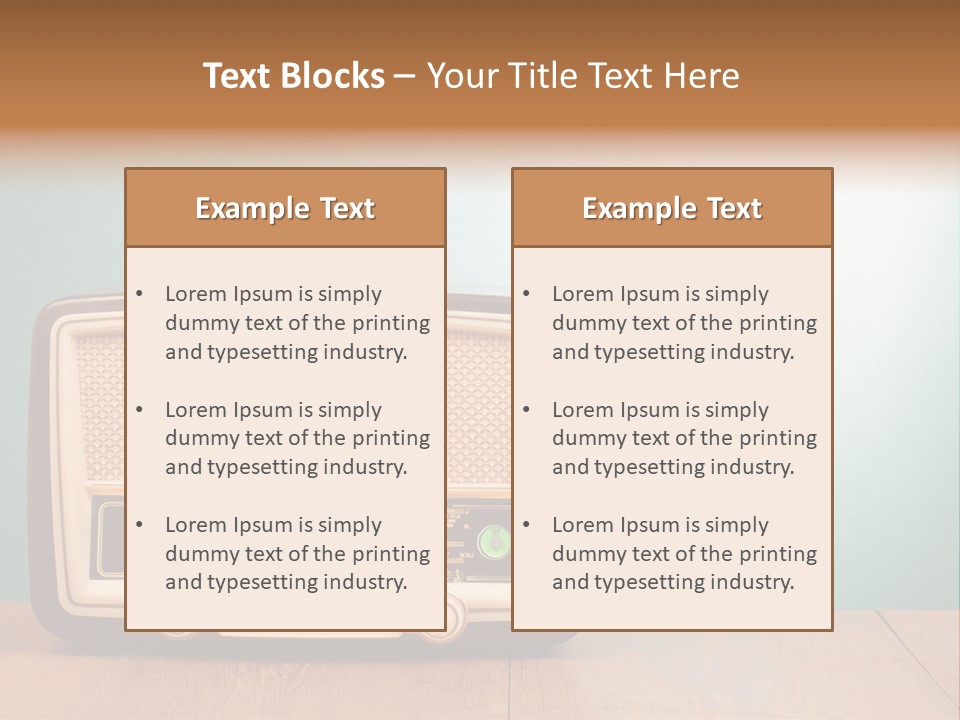 Receiver Postcard Frequency PowerPoint Template