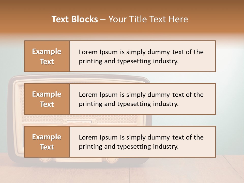 Receiver Postcard Frequency PowerPoint Template