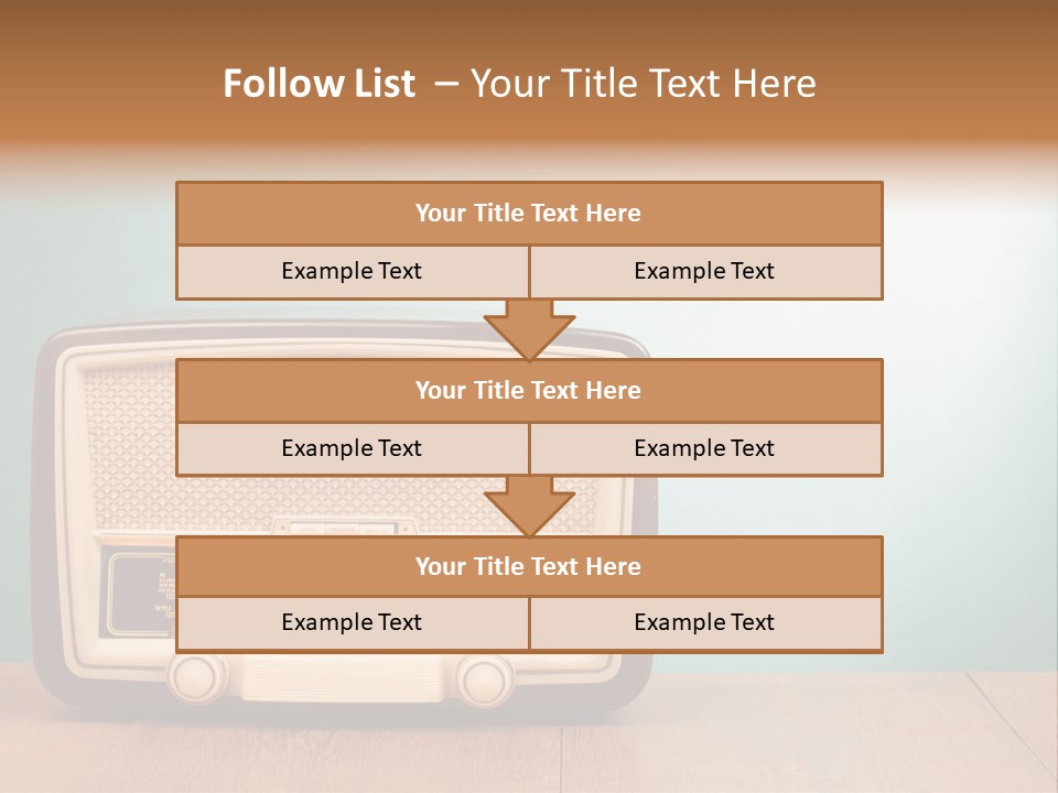 Receiver Postcard Frequency PowerPoint Template