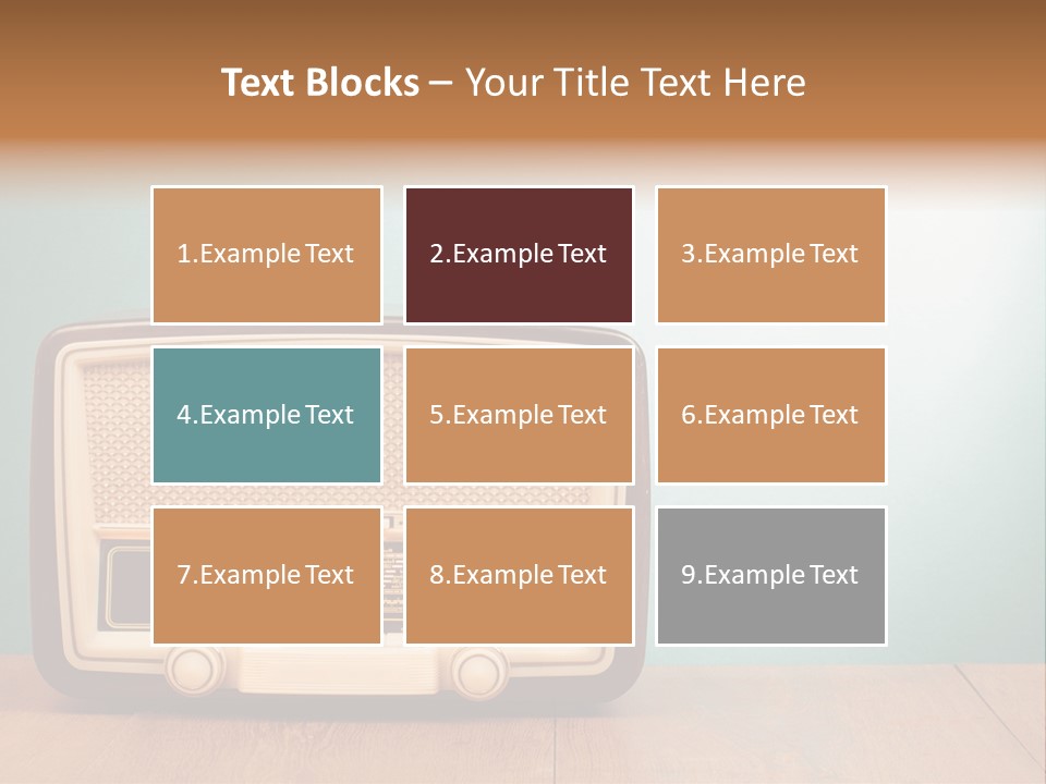 Receiver Postcard Frequency PowerPoint Template