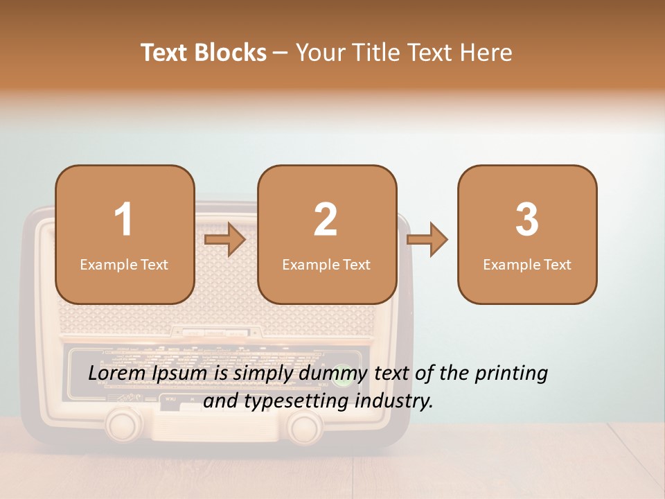 Receiver Postcard Frequency PowerPoint Template