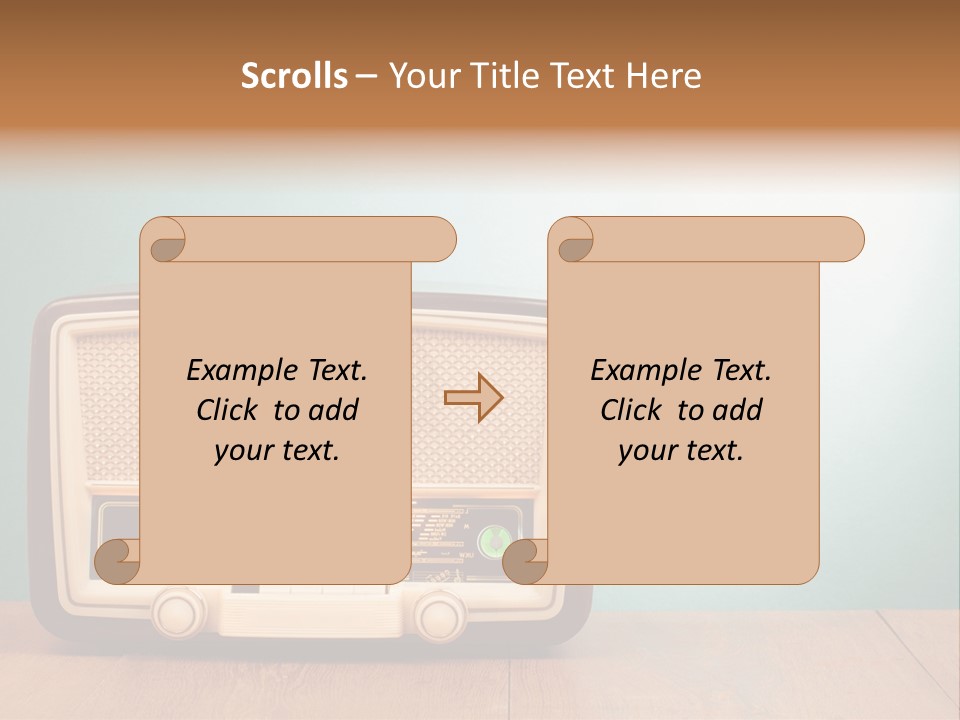 Receiver Postcard Frequency PowerPoint Template