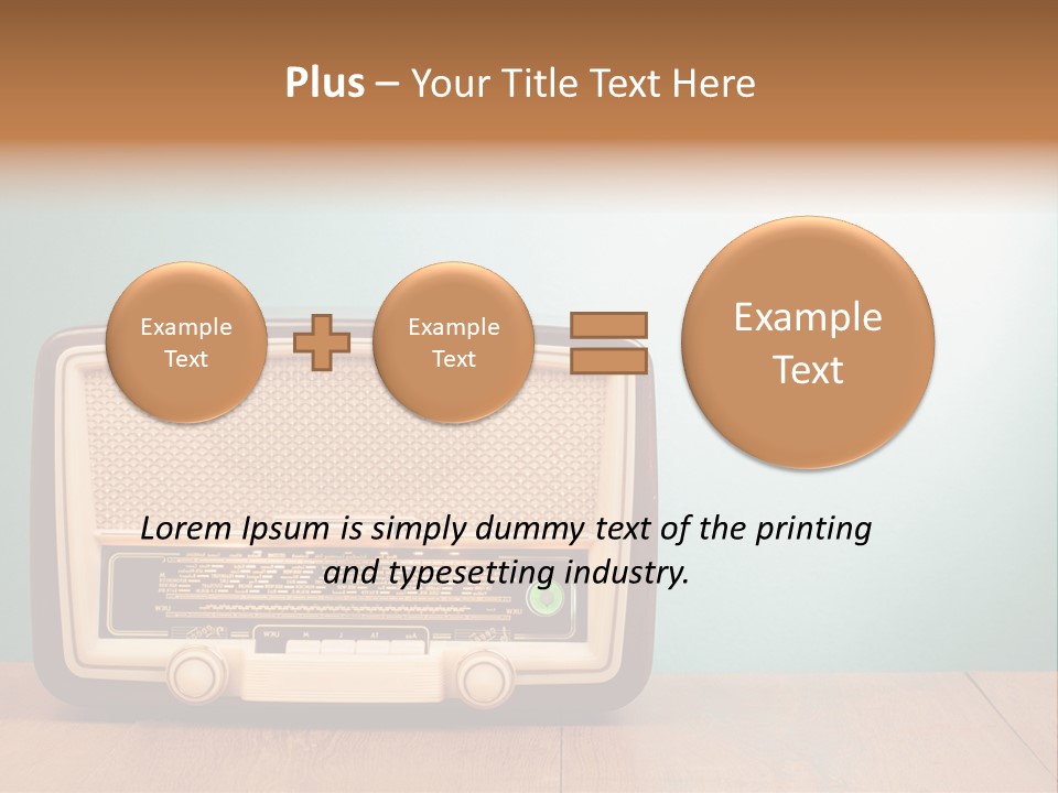 Receiver Postcard Frequency PowerPoint Template