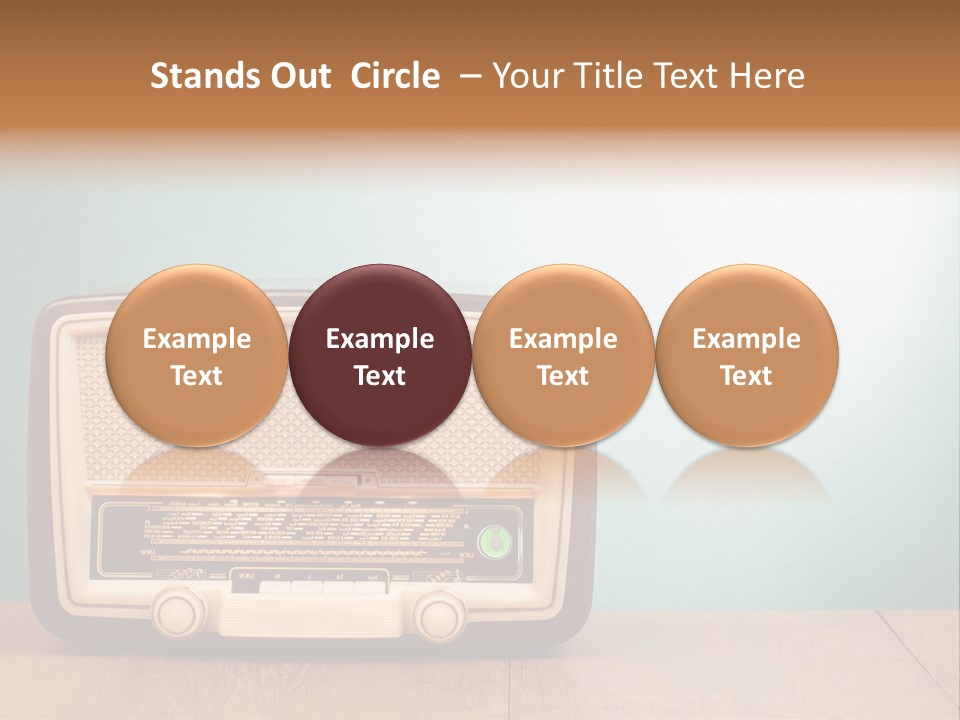 Receiver Postcard Frequency PowerPoint Template