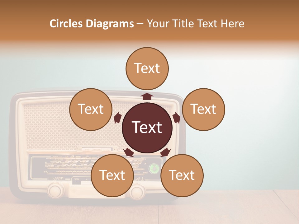 Receiver Postcard Frequency PowerPoint Template