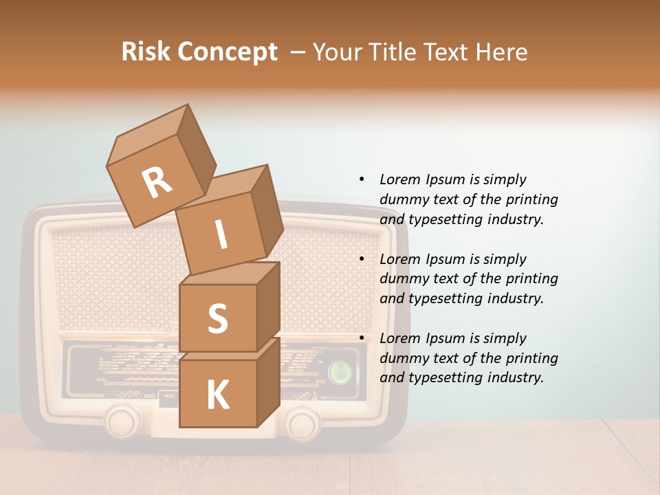 Receiver Postcard Frequency PowerPoint Template